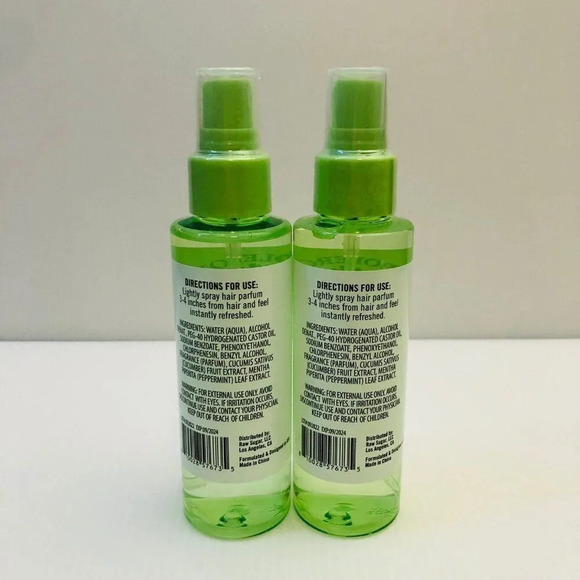 Bolero Hydrating Hair Parfume Spray With Cucumber Mint 4 Oz Each Brand New - Picture 2 of 2